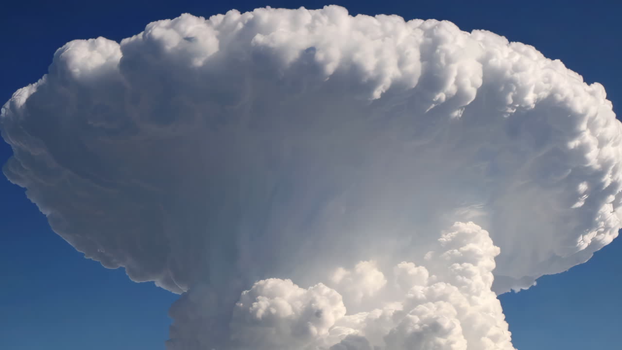 Massive Cloud Formation Against a Blue Sky