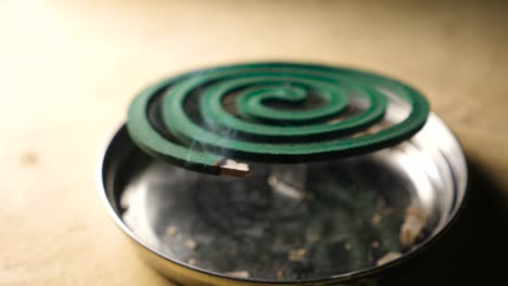 mosquito coil repellent
close up of mosquito coil