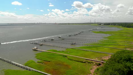 Imágenes-Aéreas-De-Drones-De-La-Costa-De-Charleston,-área-De-Carolina-Del-Sur