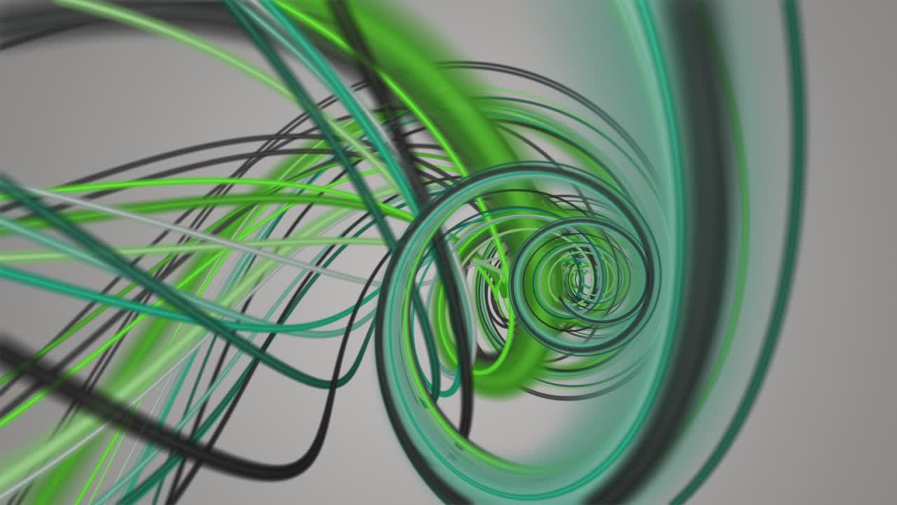 animación fantástica con objeto de onda de rayas en cámara lenta, 4096x2304 bucle 4k