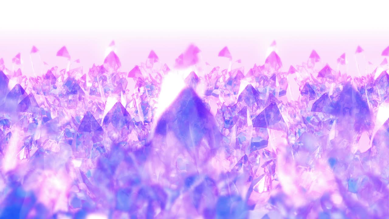 빙산의 근접 시각: 추상적인 겨울 얼음 배경, 얼음 조각, 차가운 눈, 파란색과 보라색, 분쇄된 얼음의 3d 애니메이션, 루프 애니메이션