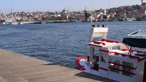 bound boat in port