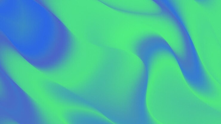 Liquid Gradient Blue And Green Color Seamless Loop Motion