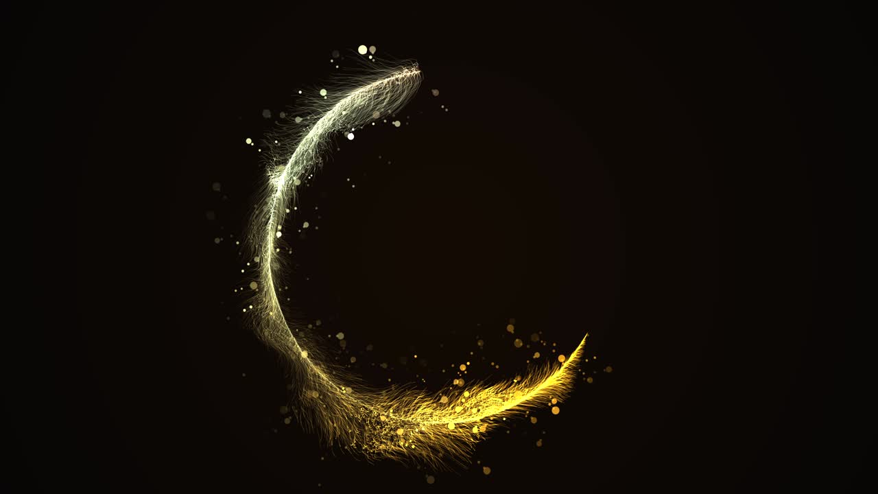 입자 보케 애니메이션으로 원 트레일 효과