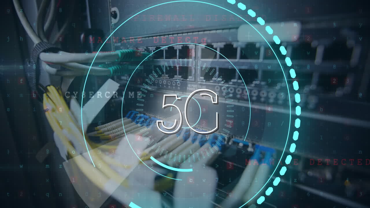 5g escrito en el medio de un círculo futurista 4k