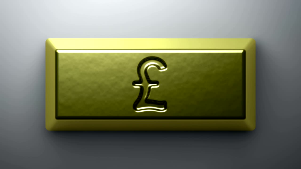 moneda británica. las imágenes de bucle tienen resolución de 4k.