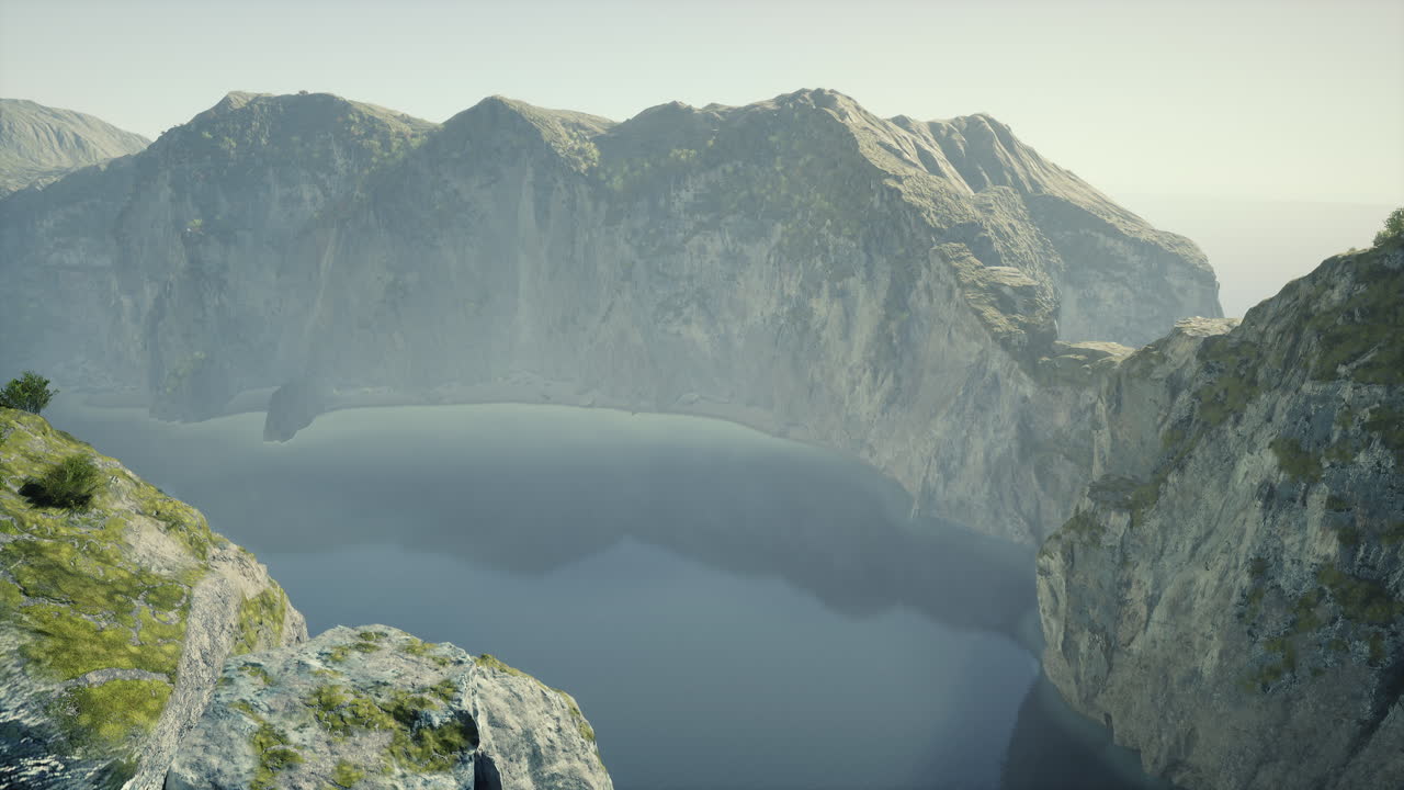 vista del valle del lago