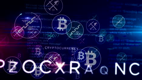 ciclo de símbolos de minería de bitcoin