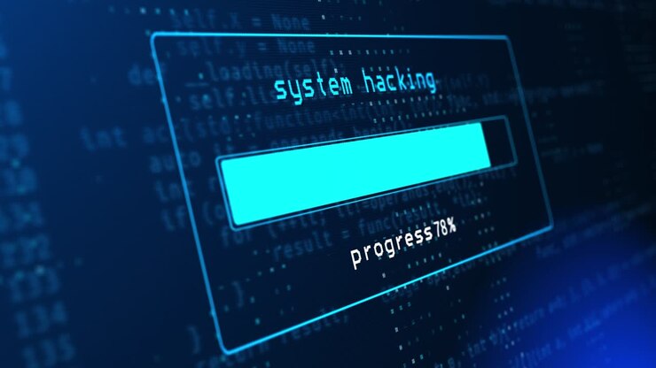 System Hacked Virus detected warning alert message on computer screen.