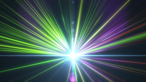 green purple glowing and undulating supernova light burst looping background