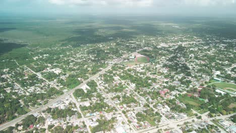 Vista-Aerea-Del-Pueblo-De-Bacalar-En-Mexico