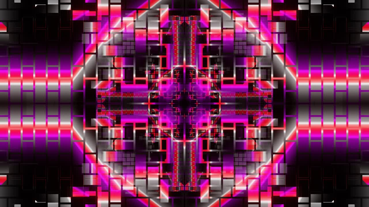 Colorful VJ Loop animation of bright dynamic pattern