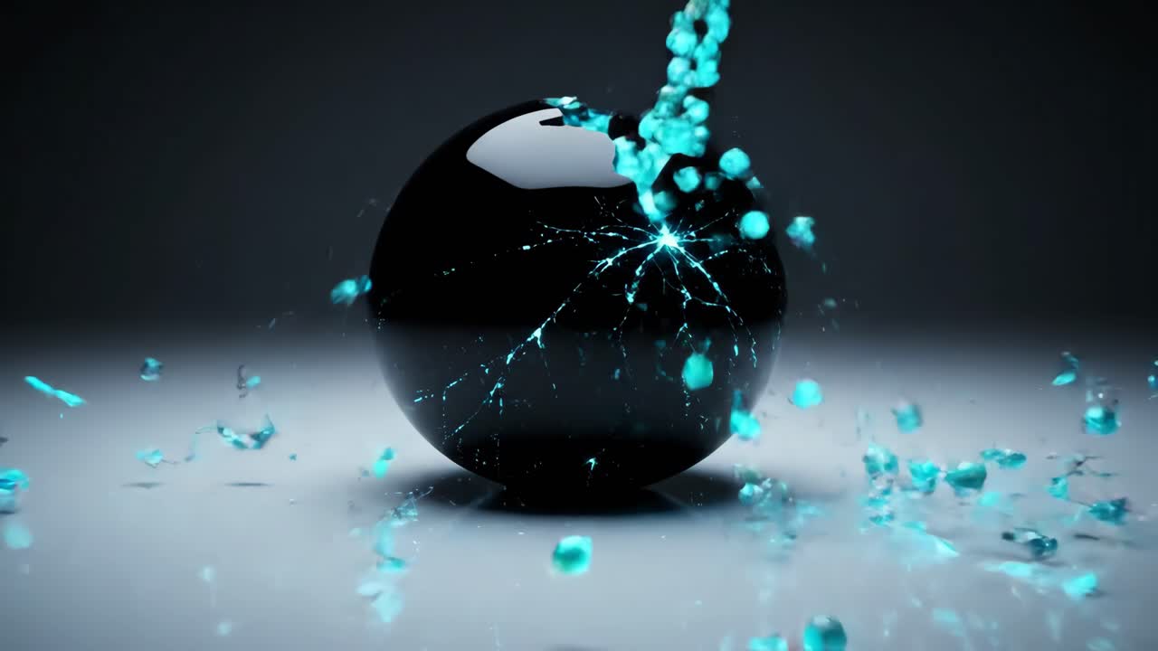 Exploding sphere of liquid
