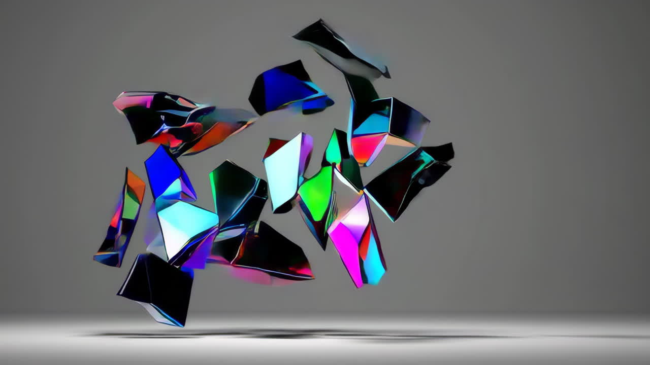 formas geométricas abstractas y coloridas