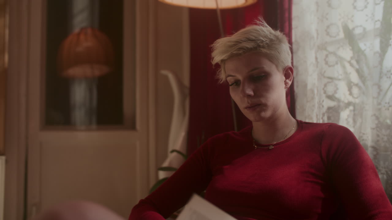 Woman in a vintage home