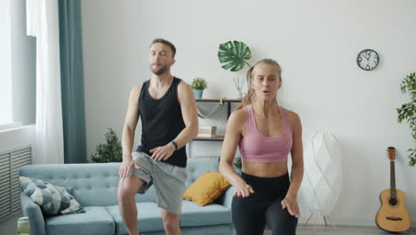 couple's home workout routine