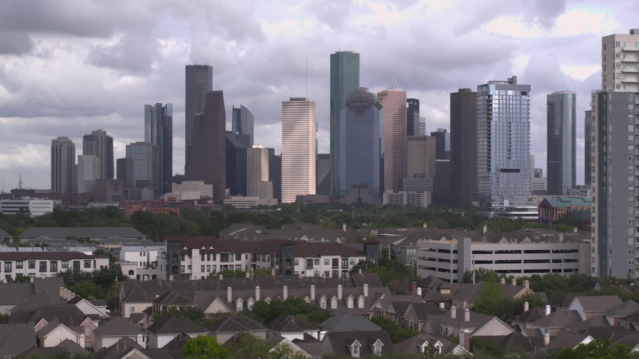 텍사스 주 휴스턴 시내의 설정 샷