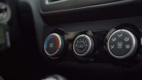 ajuste del control de clima del coche