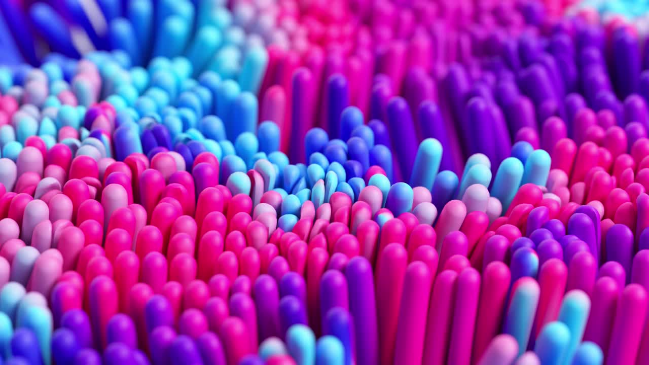 추상적인 다채로운 3d 렌더링