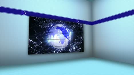 conceptos de la tierra y el universo, en monitores y habitación, 4k