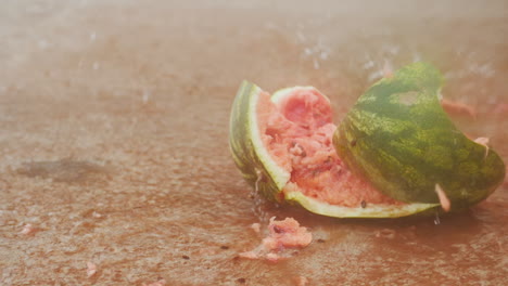 Wassermelone-In-Zeitlupe-Zertrümmern