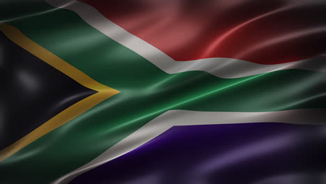 the flag of south africa, full frame front view, waving in the wind, cinematic look and feel, with elegant silky texture