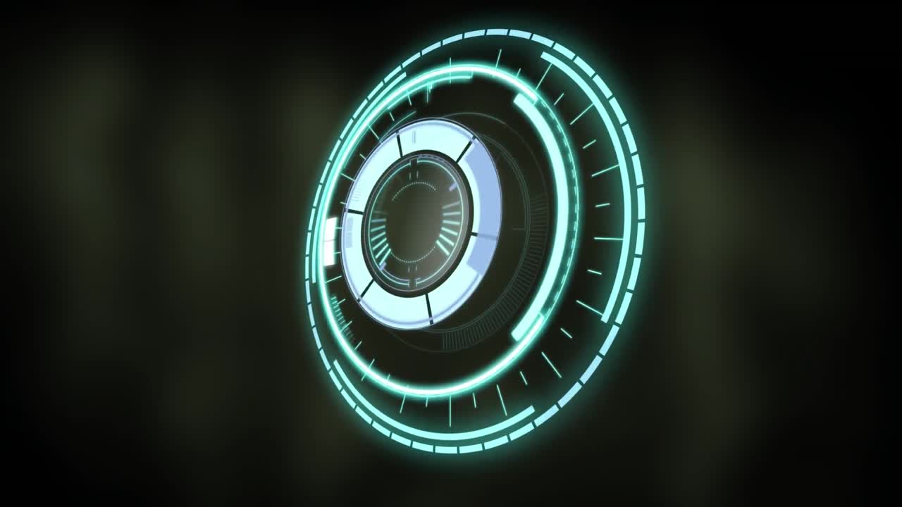 animación del escaneo del alcance sobre un fondo negro