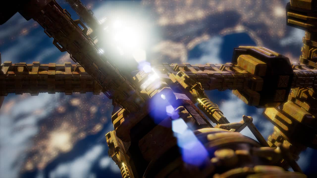 International Space Station in outer space over the planet Earth