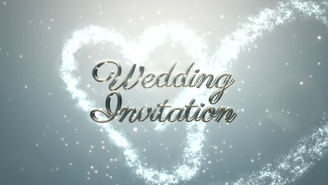 Animation-Weiße-Herzen-Der-Liebe-Mit-Glitzer-Und-Nahaufnahme-Hochzeitseinladungstext