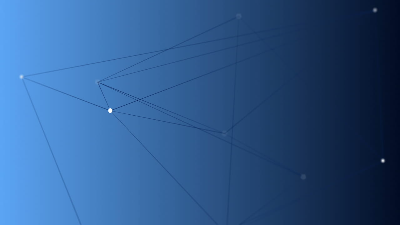 Digital generated video of geometric line