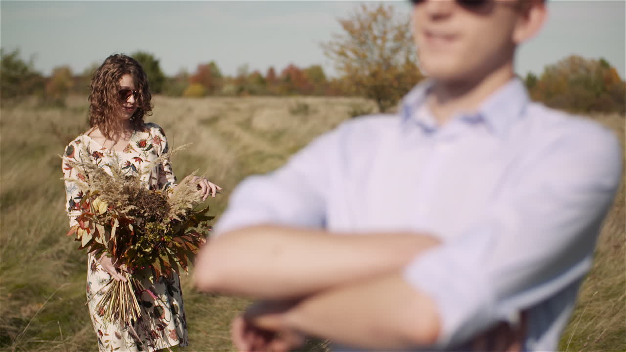 Serene couple lost in each other