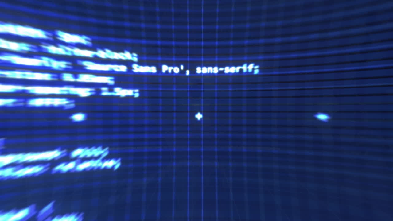 Animation of computing data processing over world map
