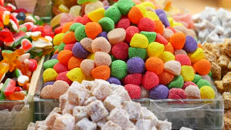 colorful candy and turkish delight