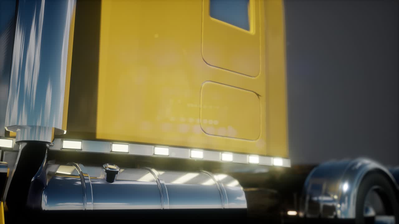 pista de camión estadounidense brillante en el estudio