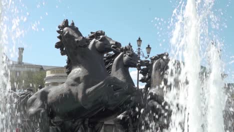 fountain at alexander garden, moscow, russia