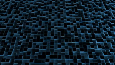 Blue-illuminated-blocks-moving-in-up-and-down-pattern