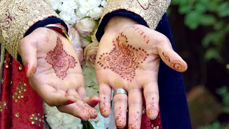 shot-of-bride---groom-with-wedding-flower