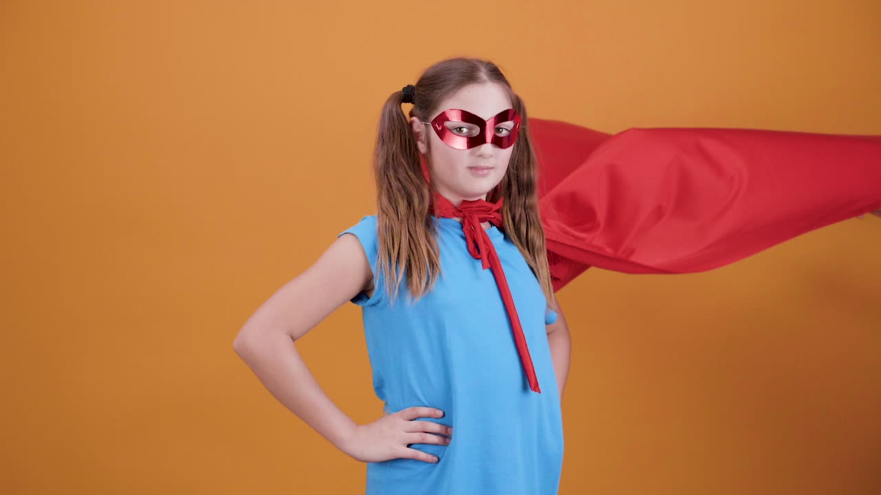 Girl in Superhero Costume