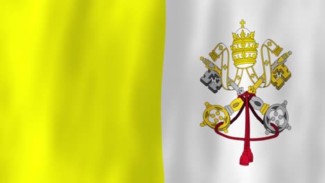 Vatican-City-flag-country-animation-3D-symbol-design-waving-in-wind-movement-national-patriotism-world-culture-emblem-banner-holy-state-Europe-yellow-white