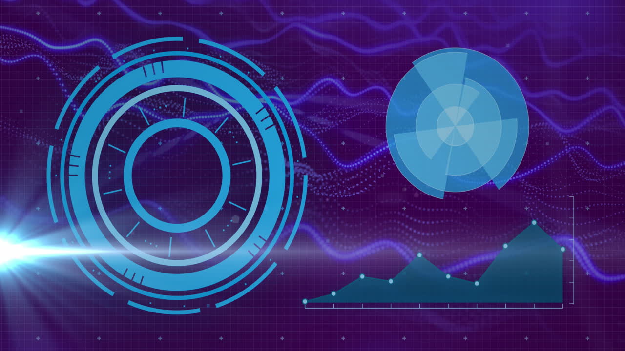 Animation of data processing over scopes scanning