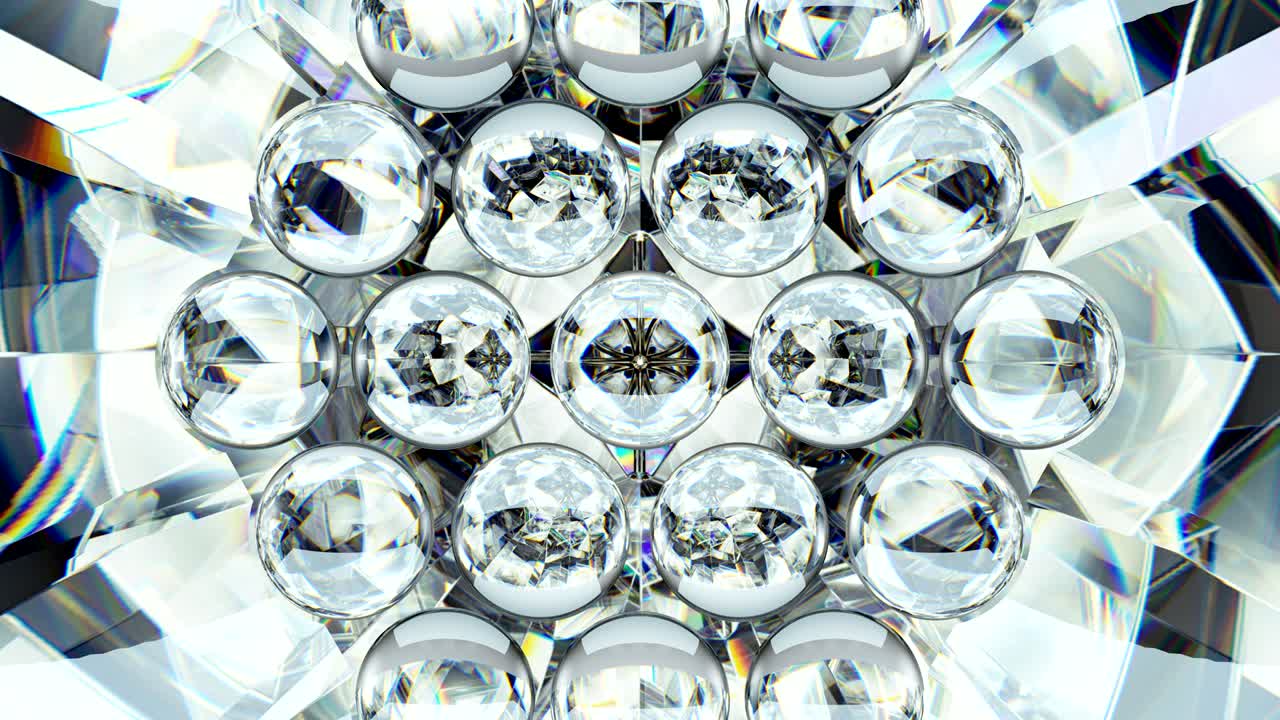 카레이도스코프 (kaleidoscope) - 보석, 다이아몬드 또는 반이는 유리 질감의 회전