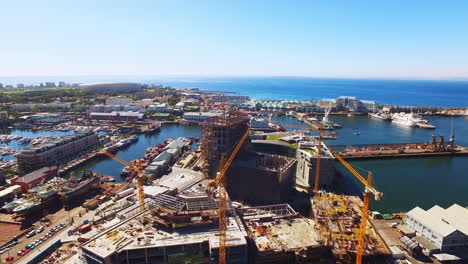 high above the waterfront in cape town