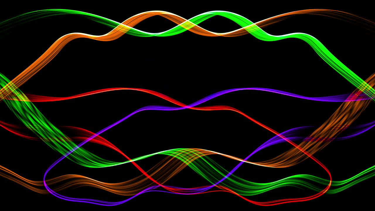 불빛 케이블로 만들어진 빛의 흔적이 움직입니다.