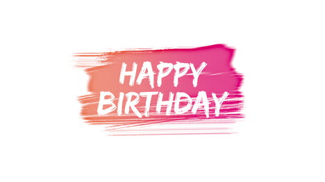 animated closeup happy birthday text on holiday background 12