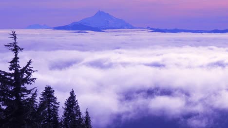 time lapse of clouds moving across the oregon cascade range with mt jefferson in the distance 1