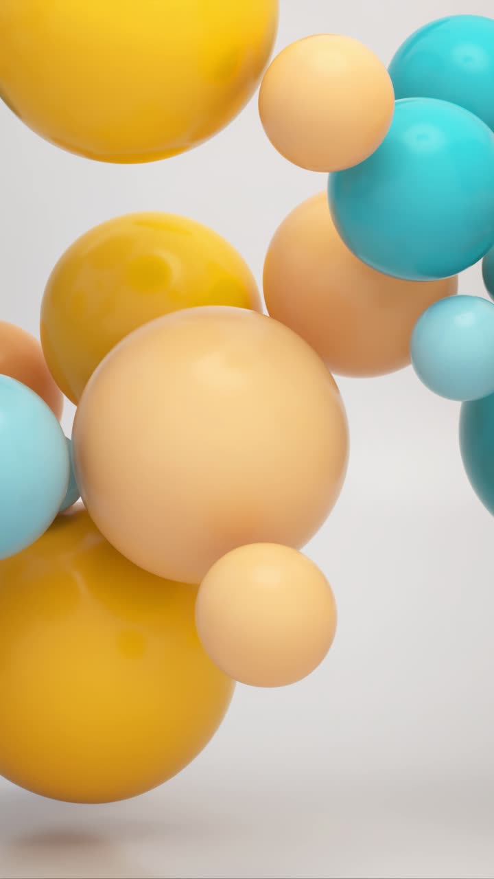 esferas abstractas y coloridas