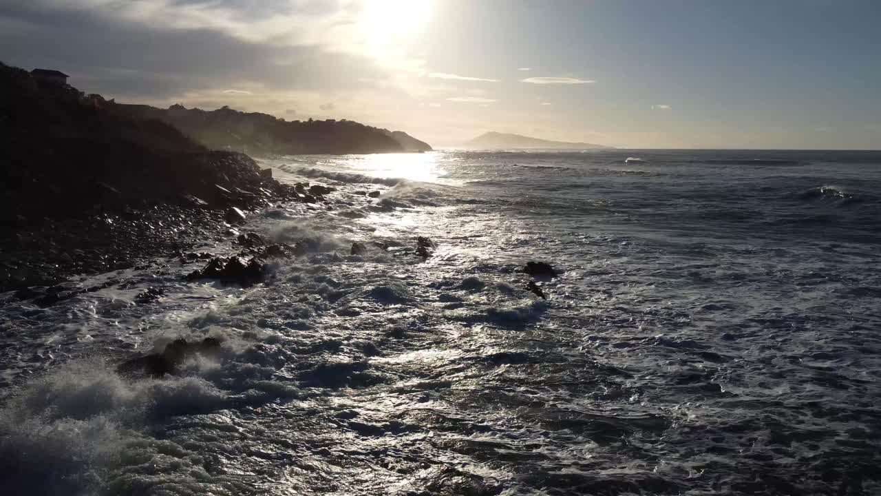 Coastal Ocean View with Sun