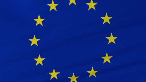 waving europe flag.