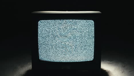 tv screen showing static noise