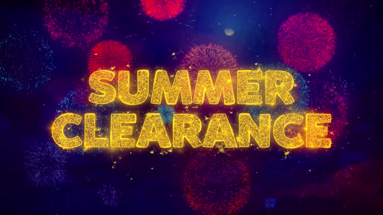 Summer Clearance Sale Fireworks Promotion